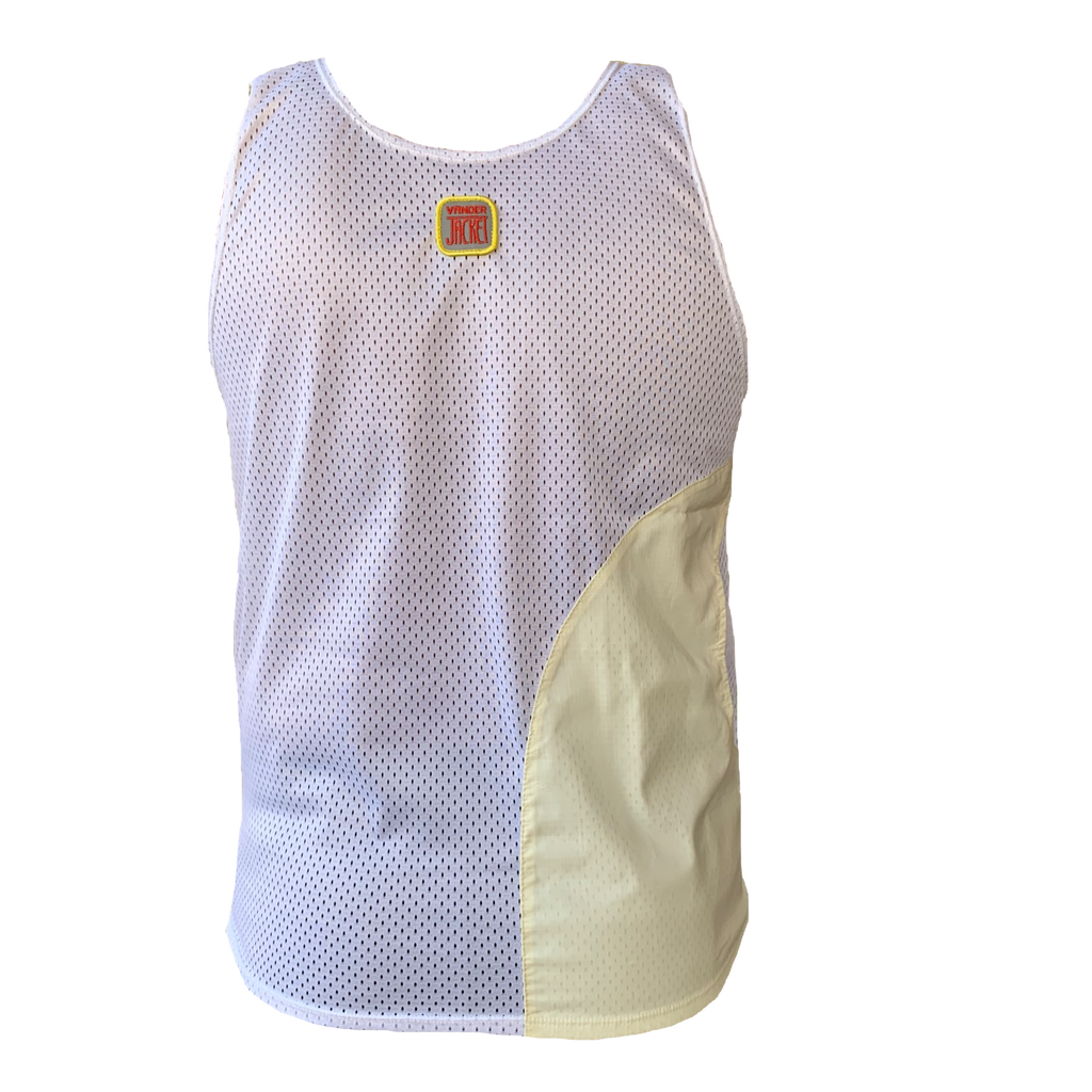 SINGLET White (Unisex) - Vander Jacket | Handmade Eco-Friendly Garments Designed For Runners