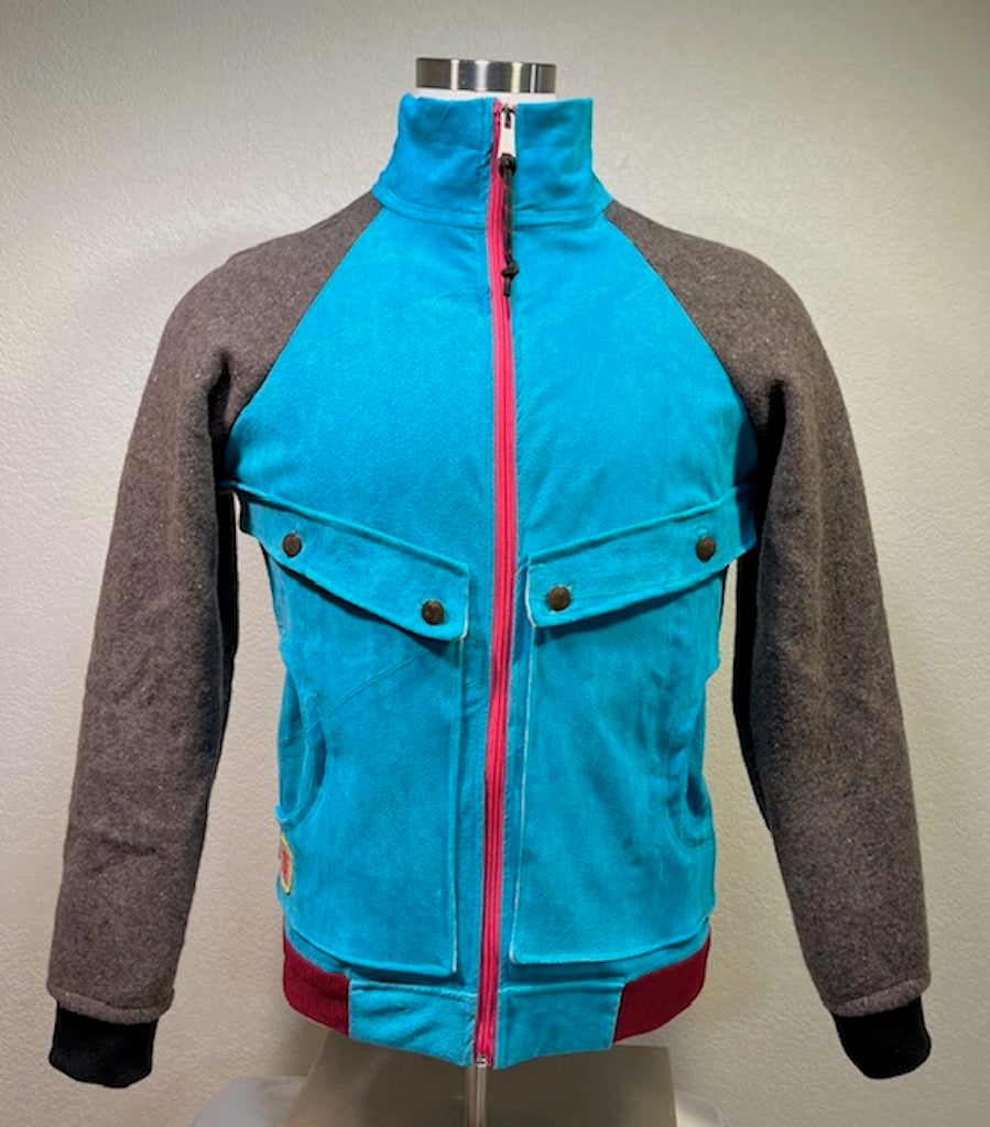 ORIGINAL Bomber Size M DIA Exhibition Prototype - Vander Jacket | Handmade Eco-Friendly Garments Designed For Runners