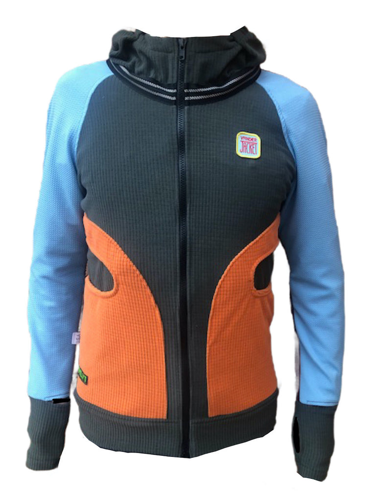 Blue Crest Cactus, Size S - Vander Jacket | Handmade Eco-Friendly Garments Designed For Runners