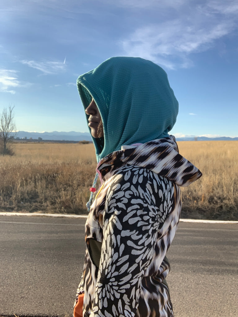 BALACLAVA Turquoise ReMelly'd! - Vander Jacket | Handmade Eco-Friendly Garments Designed For Runners