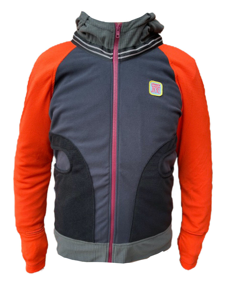 Red Hot Poker Size XL ReMelly'd! - Vander Jacket | Handmade Eco-Friendly Garments Designed For Runners
