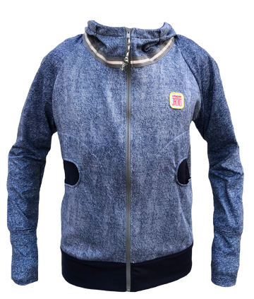 DML 12 Denim Blue Sizes M, L - Vander Jacket | Handmade Eco-Friendly Garments Designed For Runners