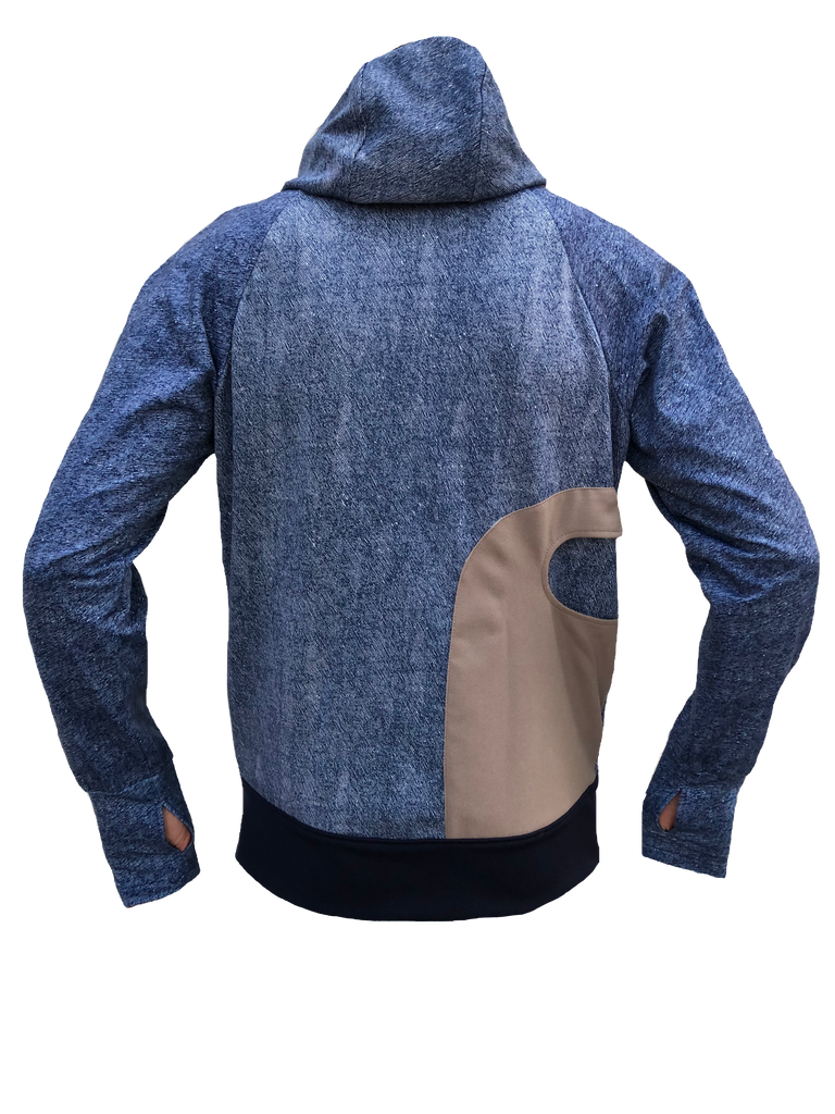DML 12 Denim Blue Sizes M, L - Vander Jacket | Handmade Eco-Friendly Garments Designed For Runners