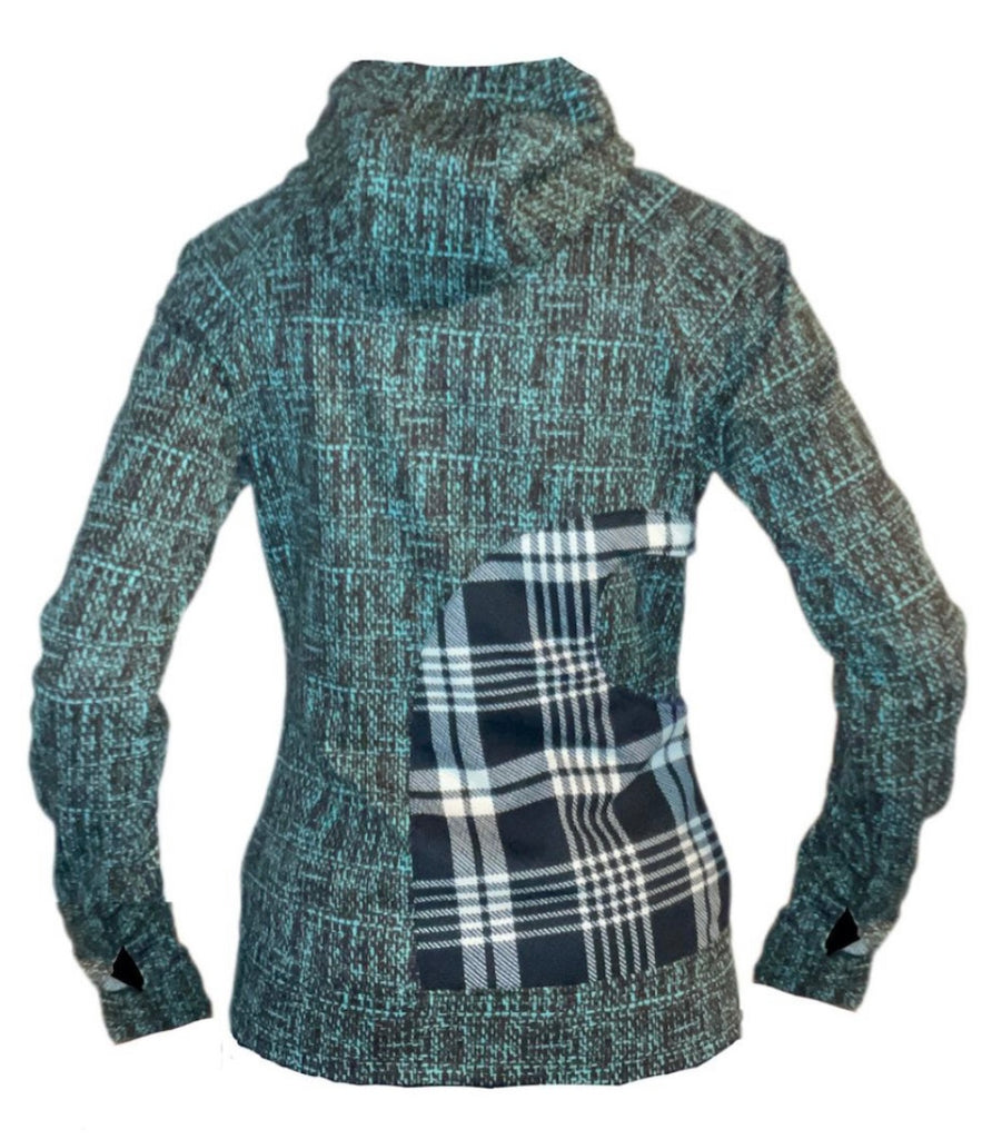 Style 1 Turquoise Lake, Women's Denver Micro Line - Vander Jacket | Handmade Eco-Friendly Garments Designed For Runners