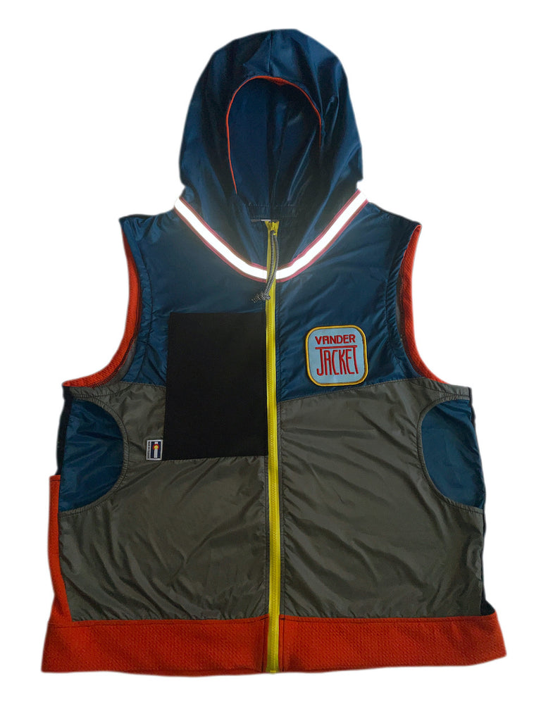 VEST Blanket Flower Size S & XL - Vander Jacket | Handmade Eco-Friendly Garments Designed For Runners