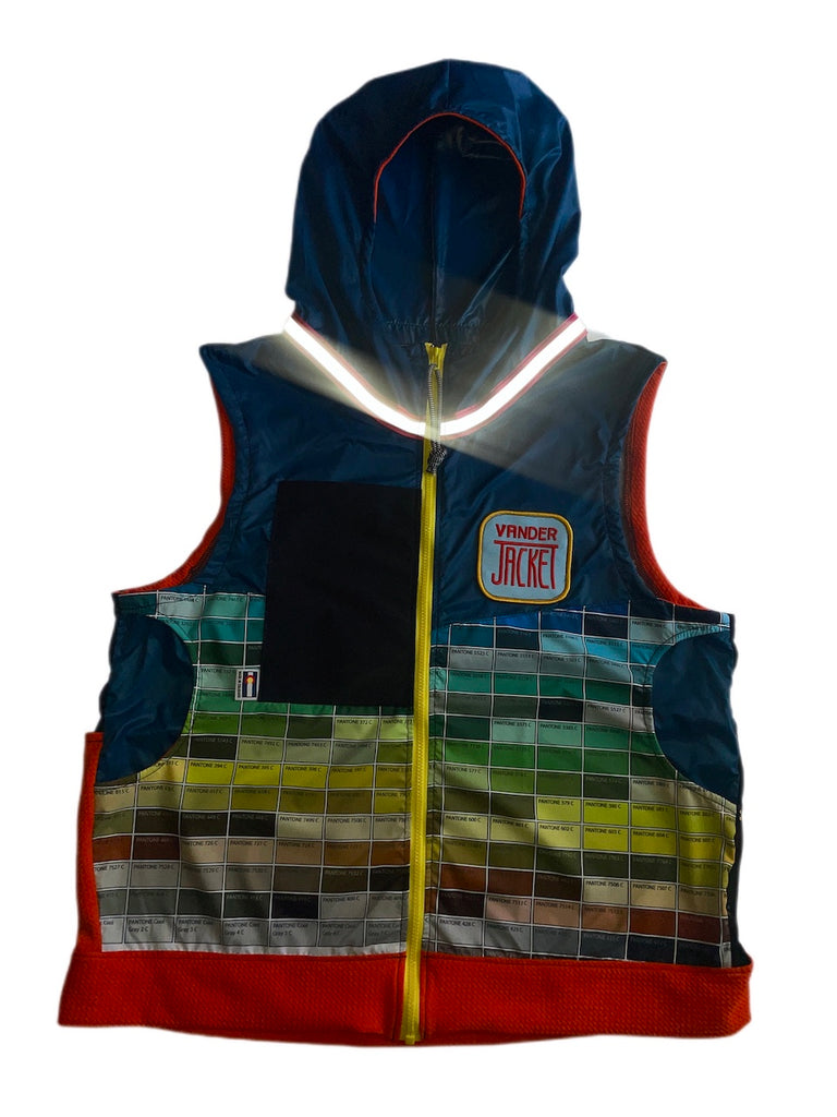 VEST Mixed Media Sizes S - Vander Jacket | Handmade Eco-Friendly Garments Designed For Runners