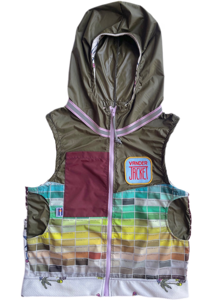 VEST Mountain Meadow Size XXS - Vander Jacket | Handmade Eco-Friendly Garments Designed For Runners