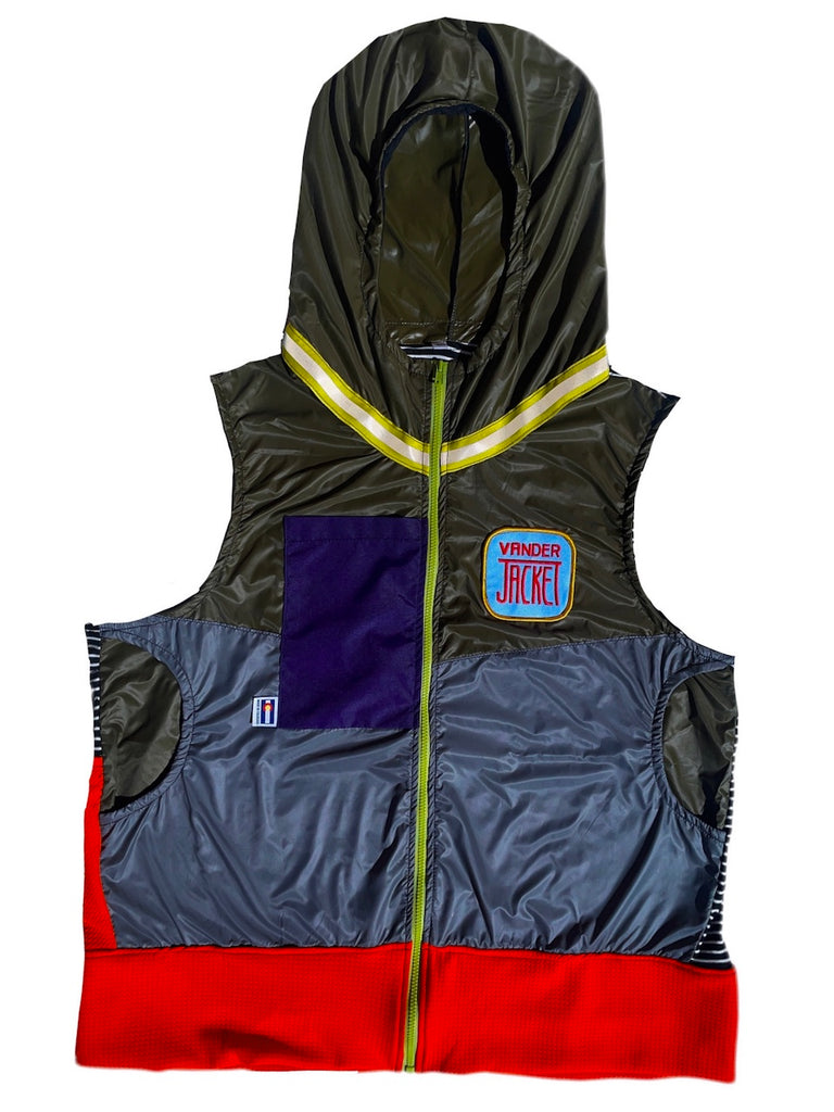 Wolf Eyes Vest L - Vander Jacket | Handmade Eco-Friendly Garments Designed For Runners