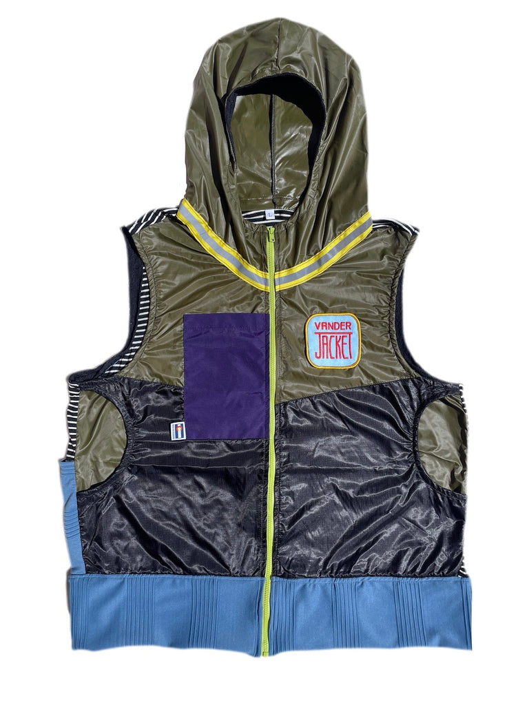 Vest Twisted Bamboo Size L - Vander Jacket | Handmade Eco-Friendly Garments Designed For Runners