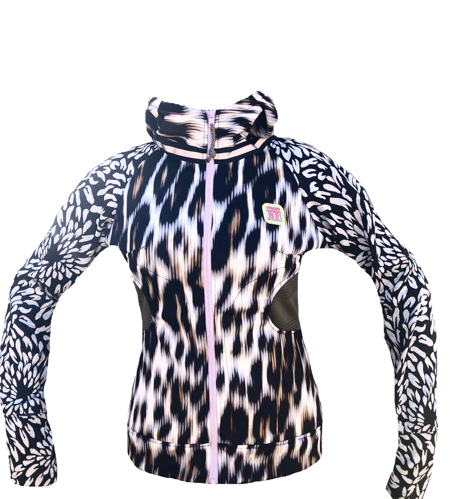DML 13 Cheetah Run Sizes XS, S & M - Vander Jacket | Handmade Eco-Friendly Garments Designed For Runners