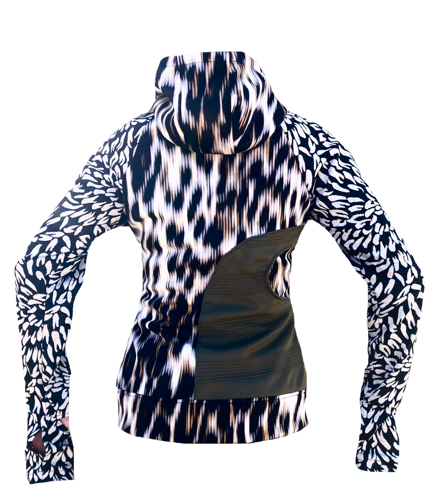 DML 13 Cheetah Run Sizes XS, S & M - Vander Jacket | Handmade Eco-Friendly Garments Designed For Runners