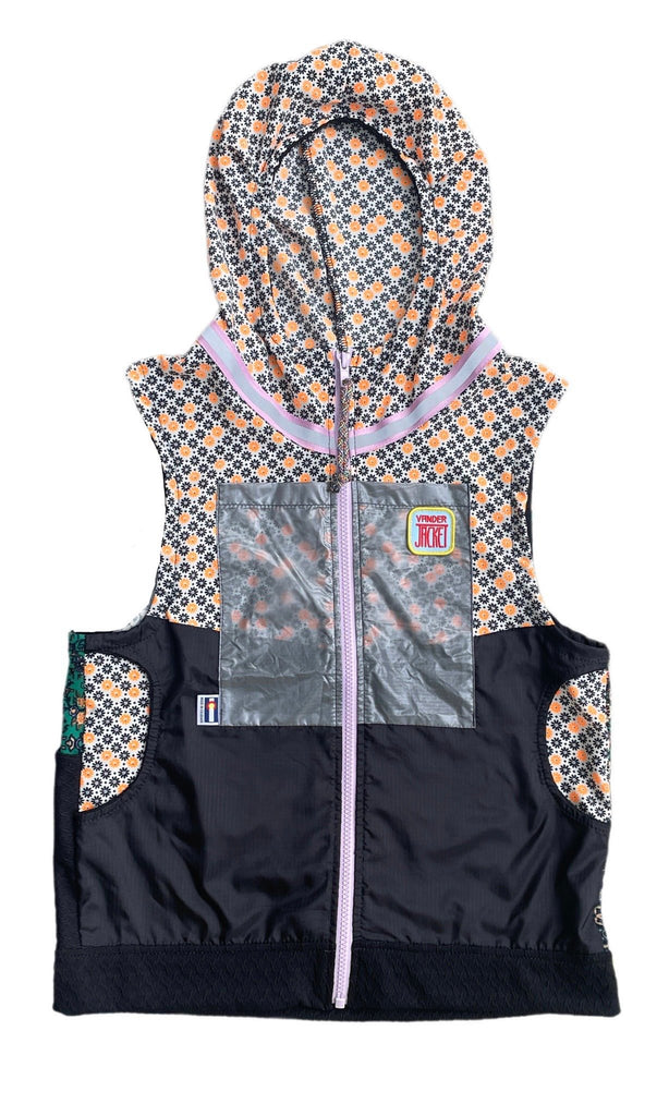 VEST Orange Power Size L - Vander Jacket | Handmade Eco-Friendly Garments Designed For Runners
