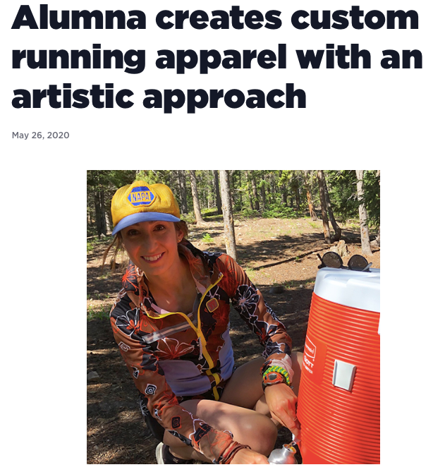 Vander Jacket |  Alumna creates custom running apparel