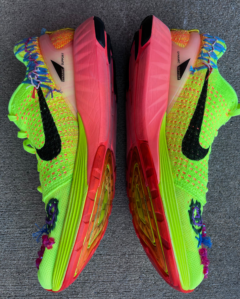 Neon Nike Lunarlon Size 9.5 - Vander Jacket | Handmade Eco-Friendly Garments Designed For Runners