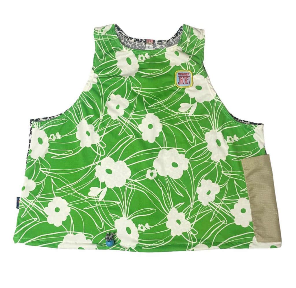 TANK Spring Green, Sizes L & XL - Vander Jacket | Handmade Eco-Friendly Garments Designed For Runners