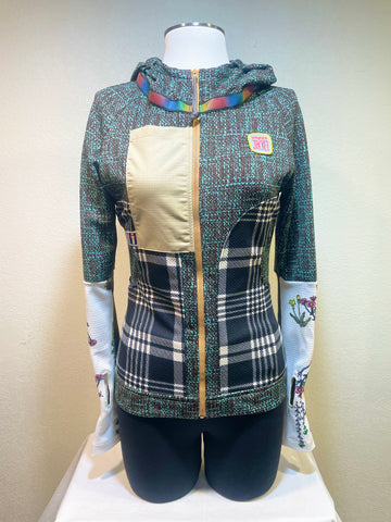 Short Run Turquoise Lake Size XXS, L - Vander Jacket | Handmade Eco-Friendly Garments Designed For Runners