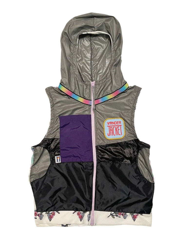 VEST Grey Iris Size XXS - Vander Jacket | Handmade Eco-Friendly Garments Designed For Runners