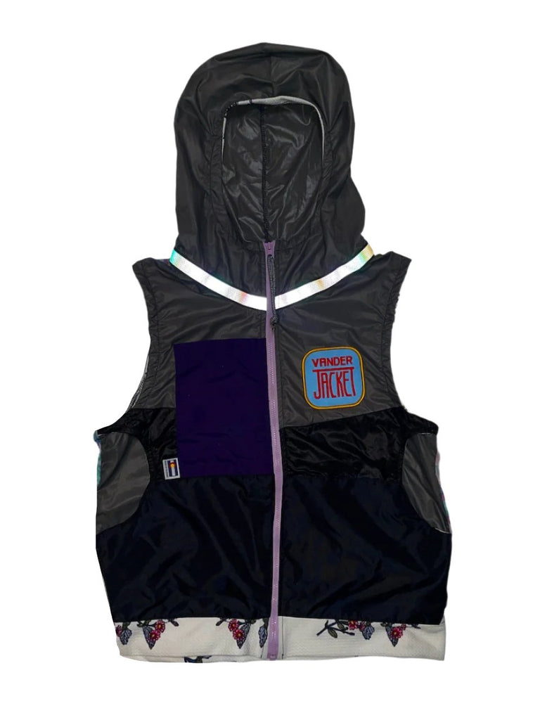 VEST Grey Iris Size XXS - Vander Jacket | Handmade Eco-Friendly Garments Designed For Runners