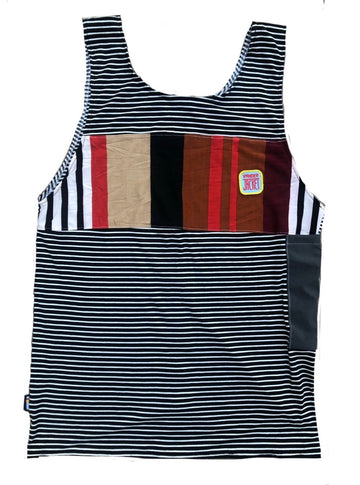 Racing Stripes Singlet - Vander Jacket | Handmade Eco-Friendly Garments Designed For Runners