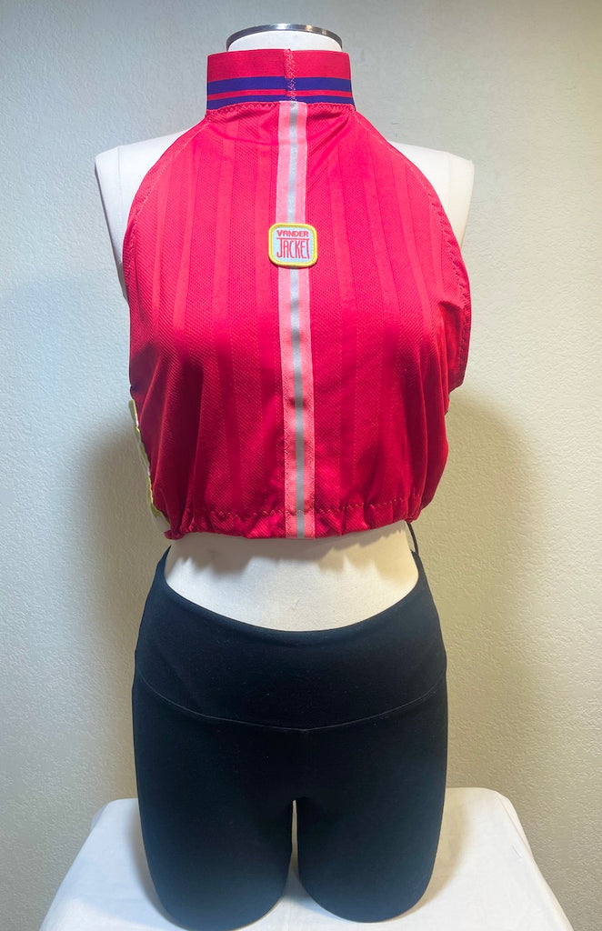 TANK Crimson, Size XS/S - Vander Jacket | Handmade Eco-Friendly Garments Designed For Runners