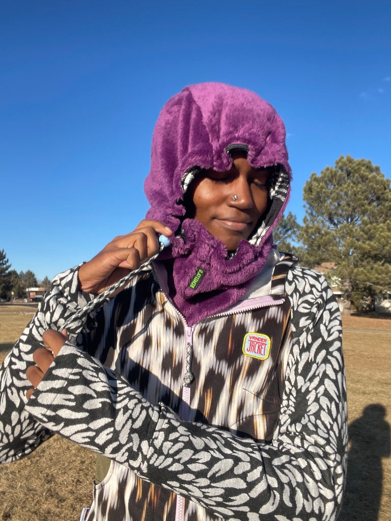 BALACLAVA Purple Remelly'D! - Vander Jacket | Handmade Eco-Friendly Garments Designed For Runners