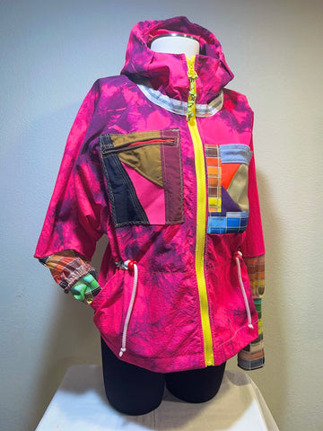 Tallyn's Reach Library ORIGINAL Tie Dye Size XS Windbreaker - Vander Jacket | Handmade Eco-Friendly Garments Designed For Runners