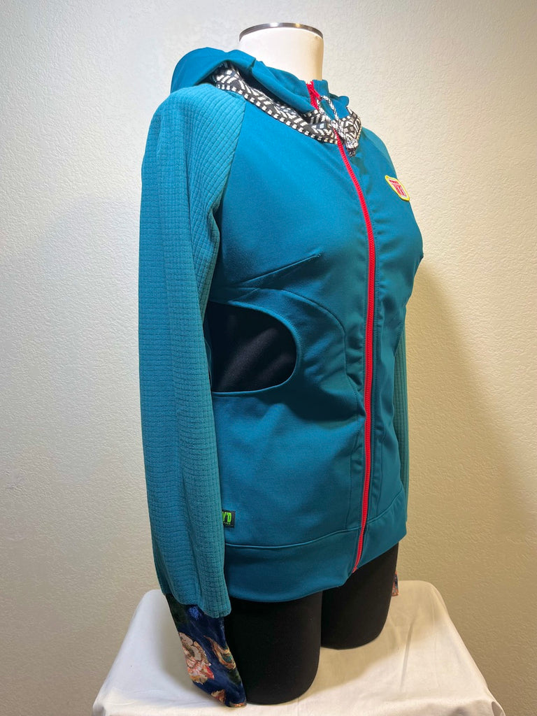 Blazing Blue Size XXS-XL ReMelly'd! - Vander Jacket | Handmade Eco-Friendly Garments Designed For Runners