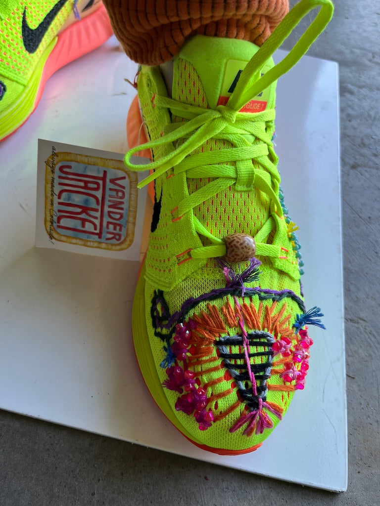 Neon Nike Lunarlon Size 9.5 - Vander Jacket | Handmade Eco-Friendly Garments Designed For Runners