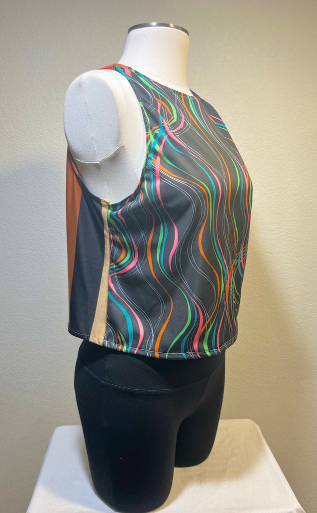 TANK Wavy Sizes XS, S - Vander Jacket | Handmade Eco-Friendly Garments Designed For Runners