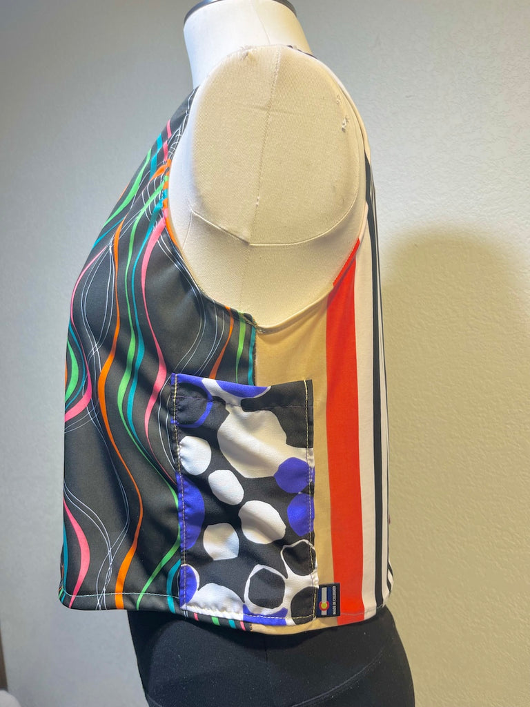 TANK Wavy Sizes XS, S - Vander Jacket | Handmade Eco-Friendly Garments Designed For Runners