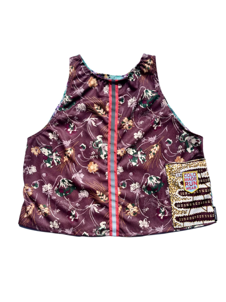 TANK Fav Floral Sizes XS, S - Vander Jacket | Handmade Eco-Friendly Garments Designed For Runners