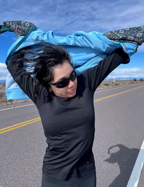 DML 15 Clear Stream Sizes XS - Vander Jacket | Handmade Eco-Friendly Garments Designed For Runners