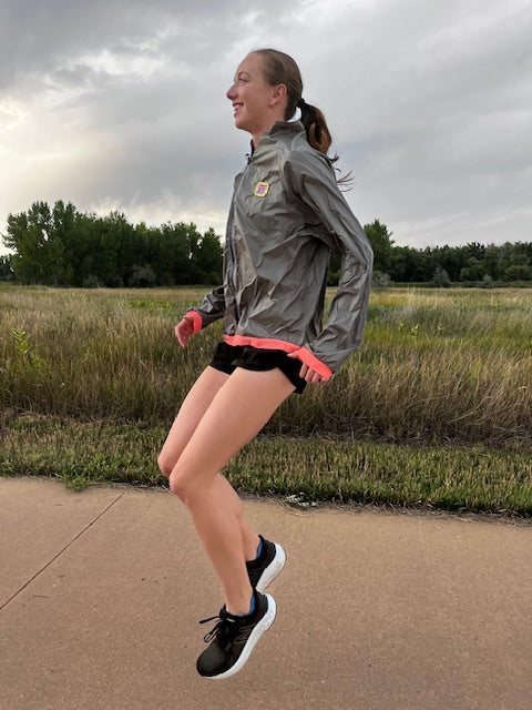 ORIGINAL Grey Maze Windbreaker, Size XS-XL - Vander Jacket | Handmade Eco-Friendly Garments Designed For Runners