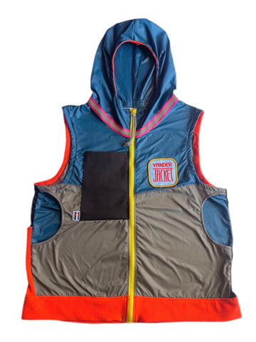 VEST Blanket Flower Size S & XL - Vander Jacket | Handmade Eco-Friendly Garments Designed For Runners