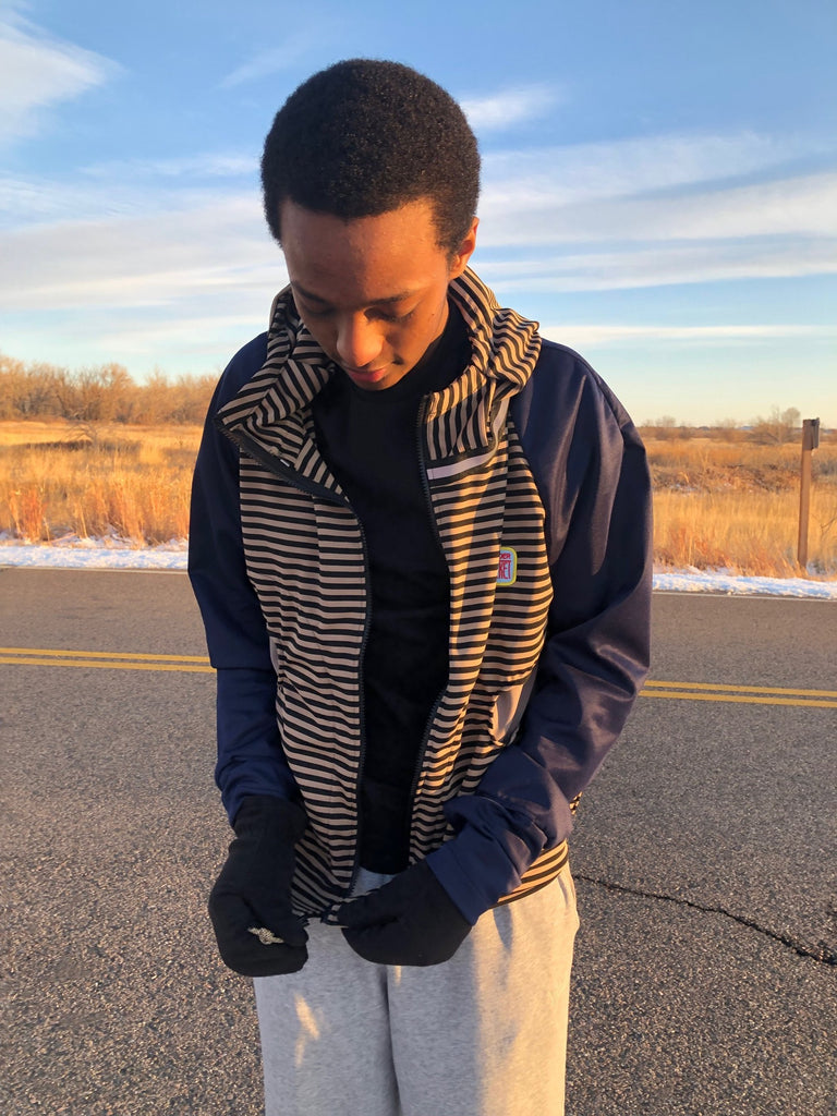 DML 16 Topo Lines Sizes S,L,XL - Vander Jacket | Handmade Eco-Friendly Garments Designed For Runners