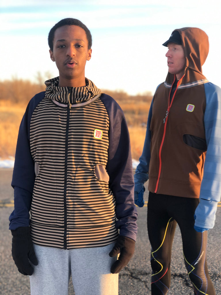 DML 16 Topo Lines Sizes S,L,XL - Vander Jacket | Handmade Eco-Friendly Garments Designed For Runners