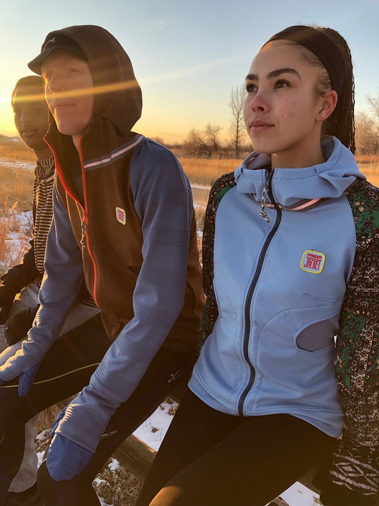 DML 15 Clear Stream Sizes XS - Vander Jacket | Handmade Eco-Friendly Garments Designed For Runners