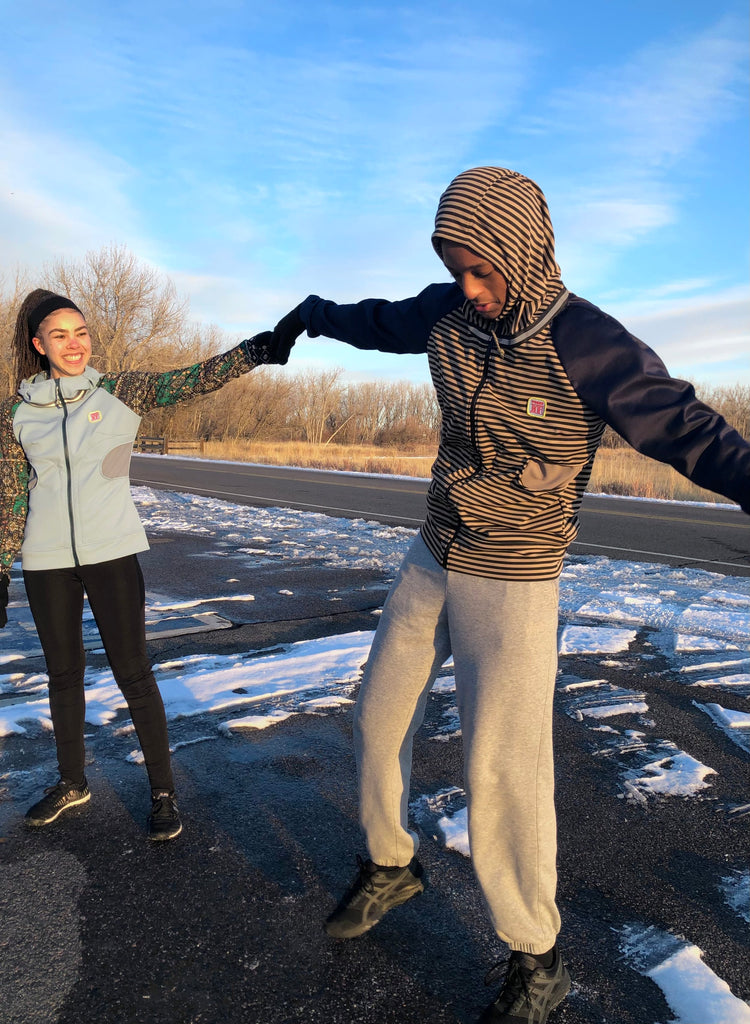 DML 16 Topo Lines Sizes S,L,XL - Vander Jacket | Handmade Eco-Friendly Garments Designed For Runners