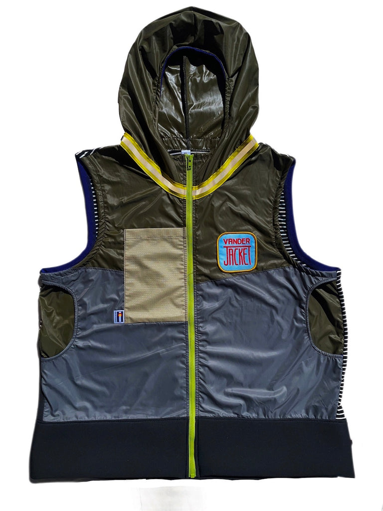 Vest Norway Spruce Size XL - Vander Jacket | Handmade Eco-Friendly Garments Designed For Runners