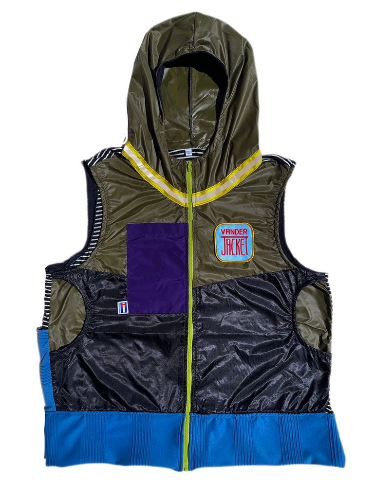 Vest Twisted Bamboo Size L - Vander Jacket | Handmade Eco-Friendly Garments Designed For Runners