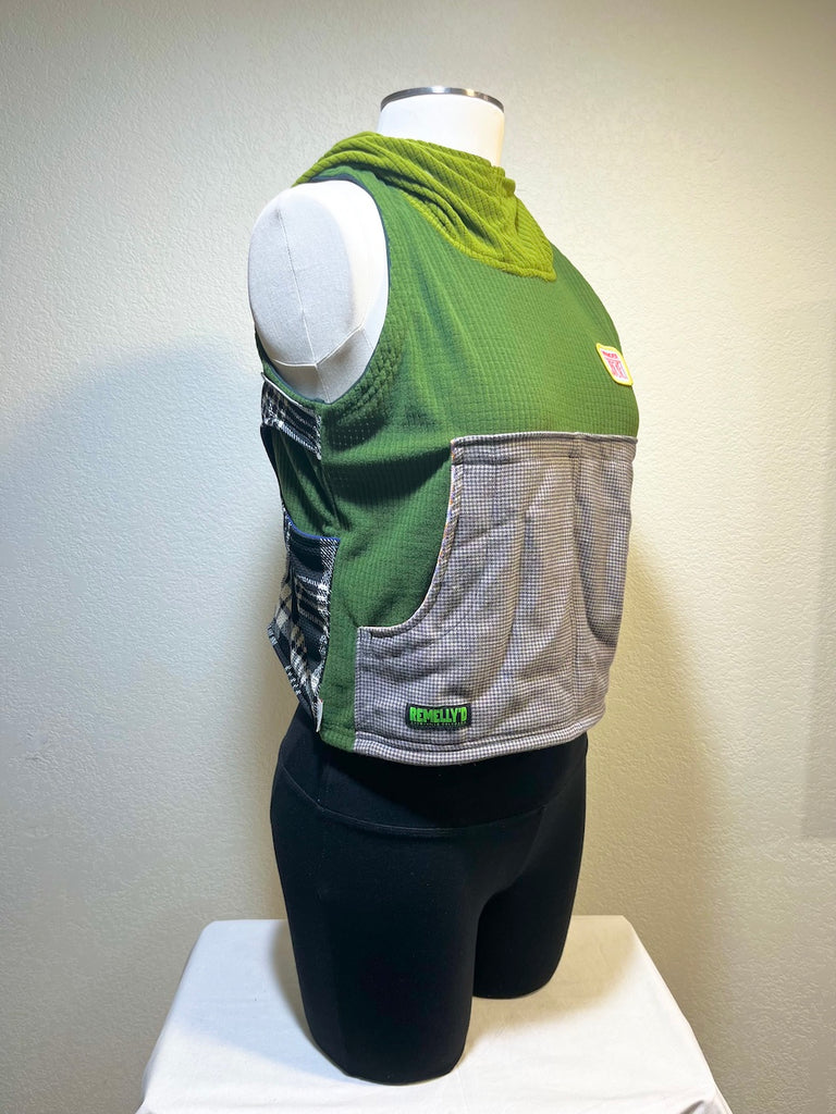 ORIGINAL Pullover Size XS/S ReMelly'd! - Vander Jacket | Handmade Eco-Friendly Garments Designed For Runners