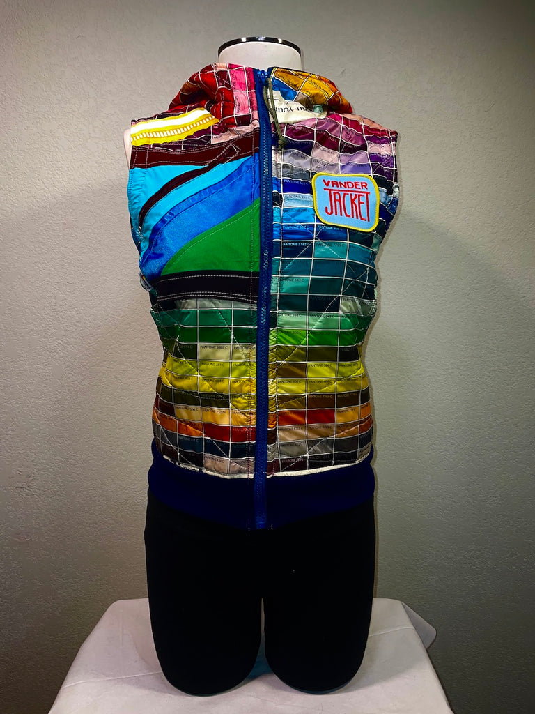 ORIGINAL PUFFY VEST 2137, Size L - Vander Jacket | Handmade Eco-Friendly Garments Designed For Runners