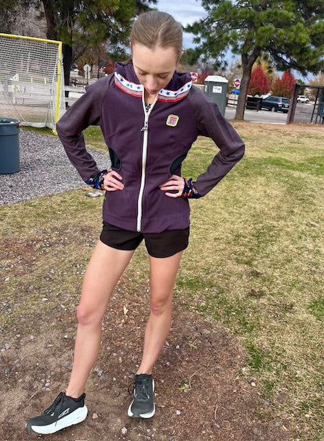 Punk Purple Sizes XXS,XS,S,L,XL ReMelly'd! - Vander Jacket | Handmade Eco-Friendly Garments Designed For Runners