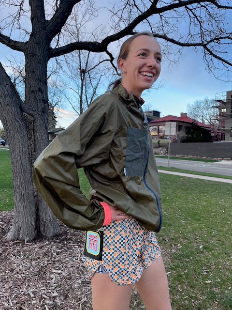 ORIGINAL Team Green Windbreaker, Sizes S,M - Vander Jacket | Handmade Eco-Friendly Garments Designed For Runners