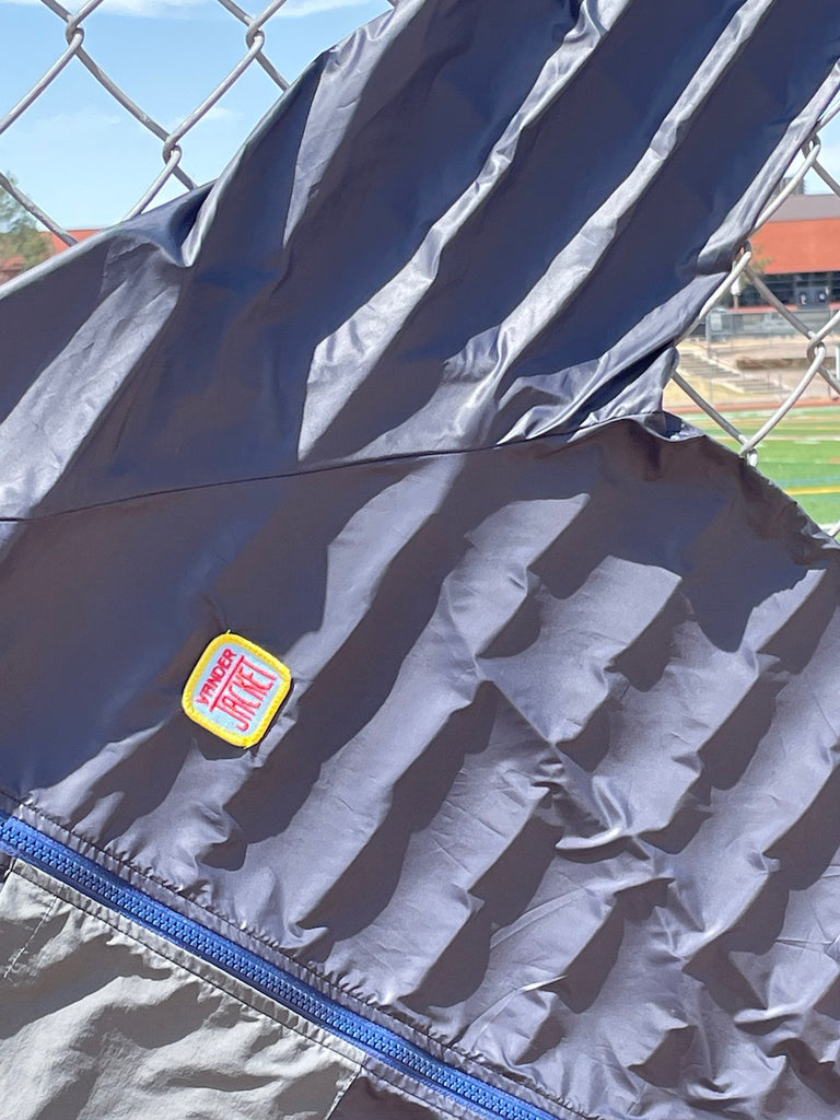 ORIGINAL Grey Maze Windbreaker, Size XS-XL - Vander Jacket | Handmade Eco-Friendly Garments Designed For Runners