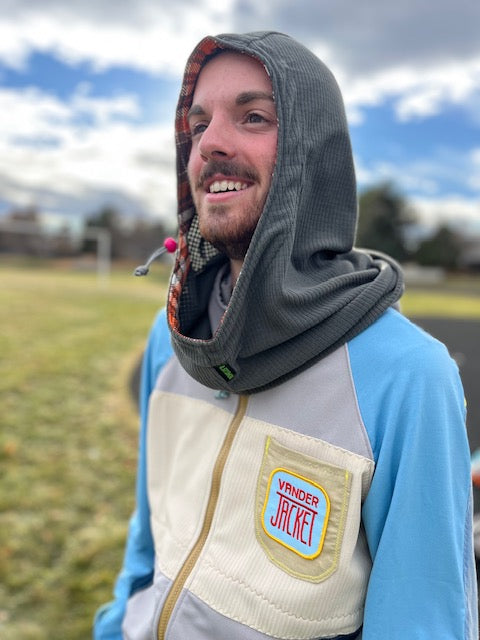 BALACLAVA Grey Remelly'D! - Vander Jacket | Handmade Eco-Friendly Garments Designed For Runners