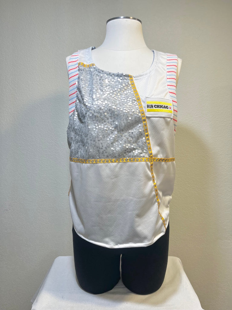Race Day TANK Size M - Vander Jacket | Handmade Eco-Friendly Garments Designed For Runners