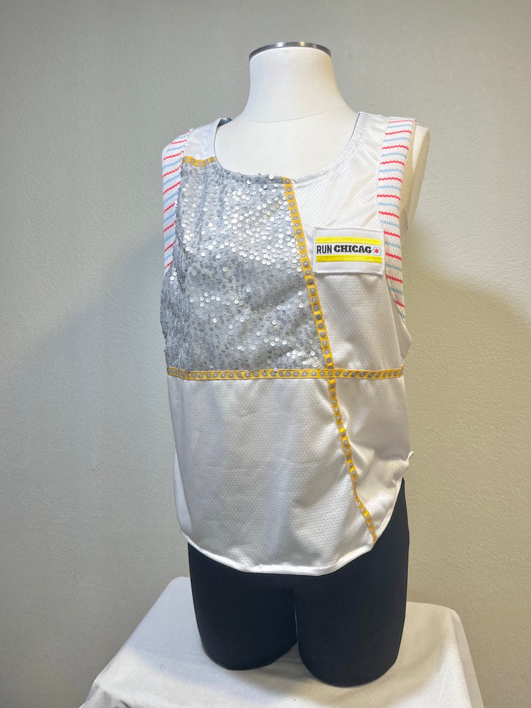 Race Day TANK Size M - Vander Jacket | Handmade Eco-Friendly Garments Designed For Runners