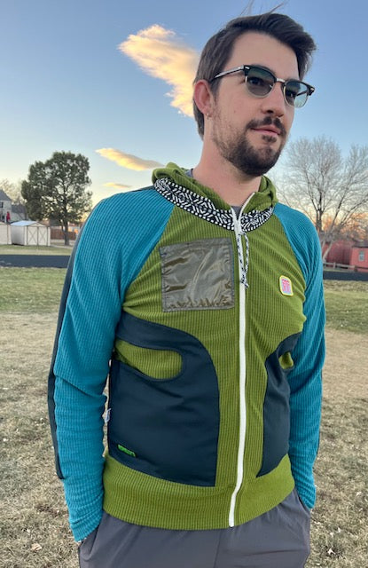 Singletrack Size XL ReMelly'd! - Vander Jacket | Handmade Eco-Friendly Garments Designed For Runners