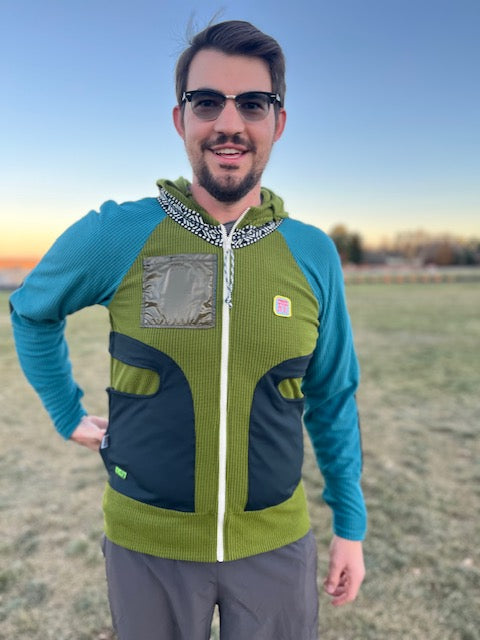 Singletrack Size XL ReMelly'd! - Vander Jacket | Handmade Eco-Friendly Garments Designed For Runners